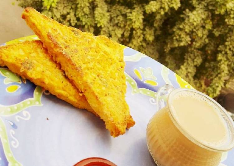 Recipe of Any-night-of-the-week Non fried bread pakoda