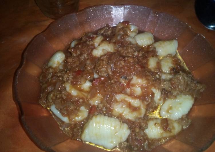 Ñoquis caseros con bolognesa🤗