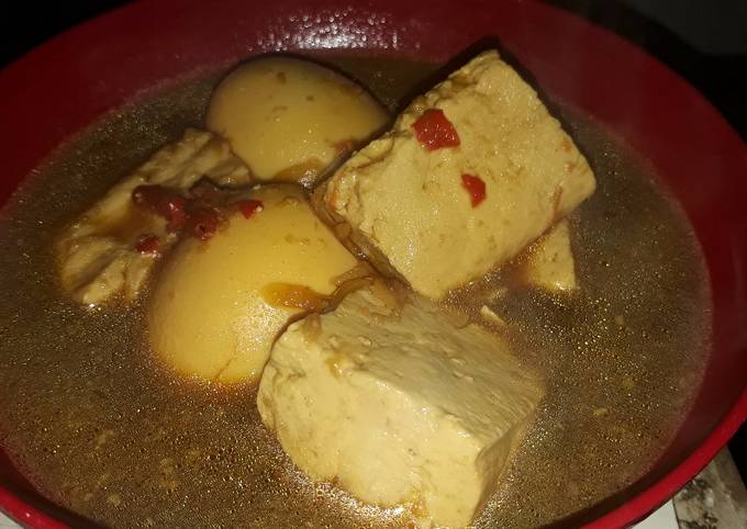 Semur tahu + telur