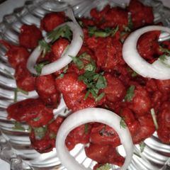 A picture of Soya chunks pakoda.