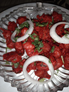 A picture of Soya chunks pakoda.