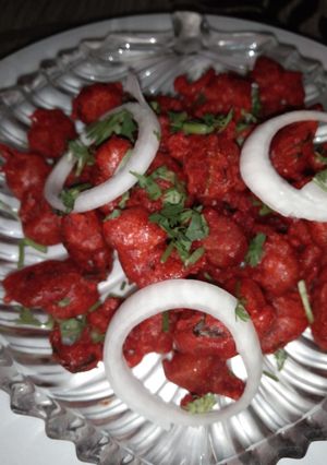 A picture of Soya chunks pakoda.