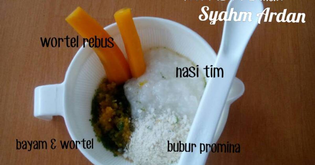 Resep MPASI 7bulan + oleh Syahm's Mommy Cookpad