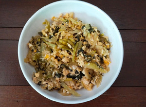 รูปของ ผักกาดดองผัดไข่