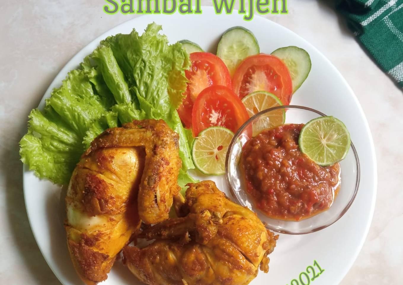 Pecel Ayam Sambal Wijen