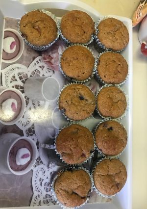 Una foto de Muffins frutos rojos