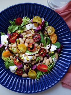 Una foto de Ensalada de alubias