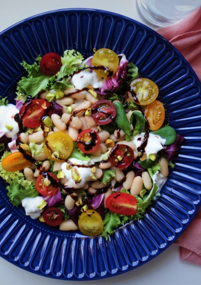 Una foto de Ensalada de alubias