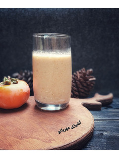 عکسی از دستور اسموتی خرمالو و موز