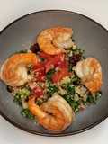 Grilled Shrimp Kale Quinoa Salad