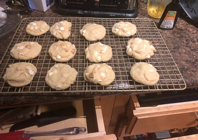 Steps to Make Speedy Amazing white chocolate macadamia nut cookies!