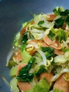 Foto resep Orak-arik Pakcoy Tauge Sosis