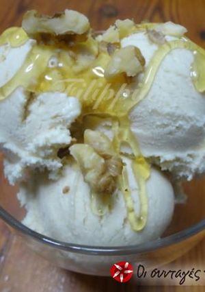 A picture of Tahini ice cream.