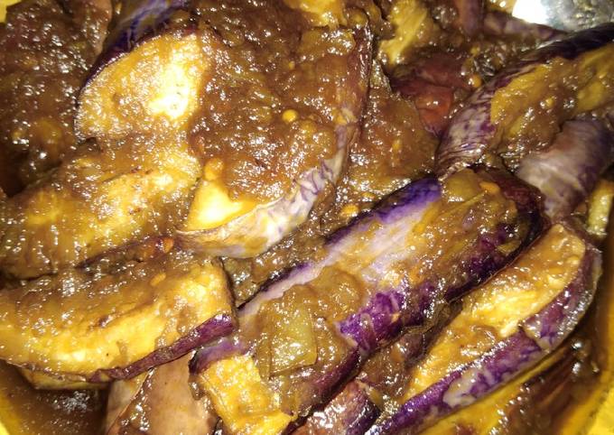 Ini dia! Resep memasak Terong ungu sambal cabek ijo yang spesial