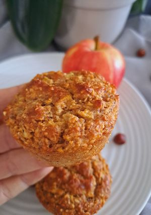 Une photo de Muffins pommes - noisettes
