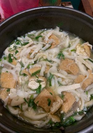 Foto resep Tumis jamur tiram featuring tahu