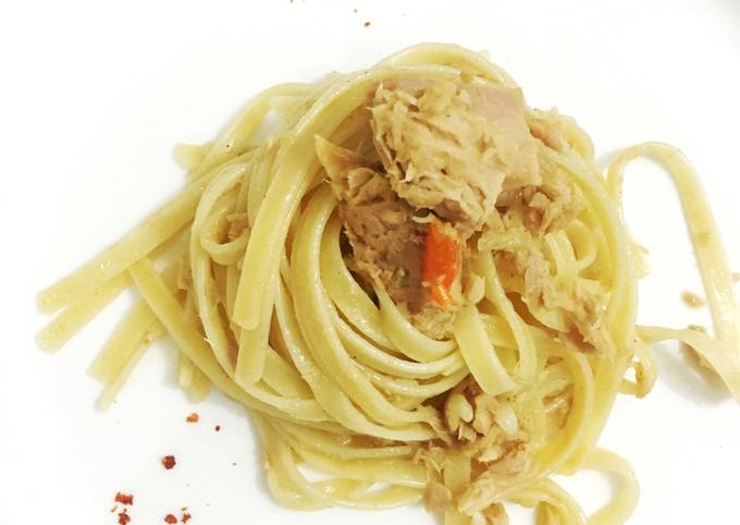 Resep Fettuccine Tuna Cabe Rawit Oleh Anak Kost Cookpad
