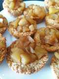 Mini tartaleta de avena y manzana