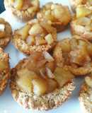 Mini tartaleta de avena y manzana