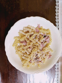 Una foto de Pasta con crema