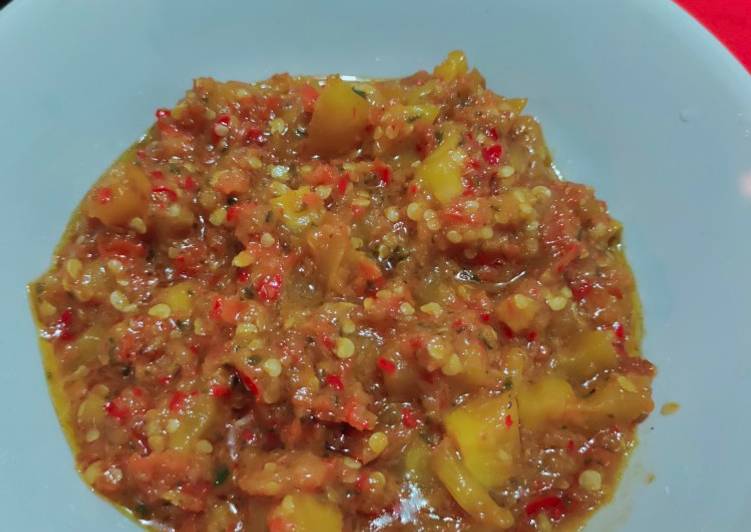 Sambal goreng Rembang/terong asam