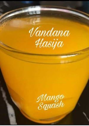 A picture of Mango Squash 🍋🍹.