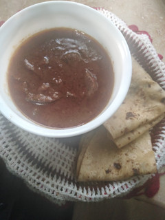 A picture of Liver curry. (goat liver) kaleji.