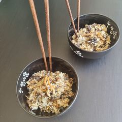 A picture of Mushrooms risotto.