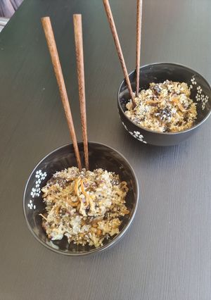 A picture of Mushrooms risotto.