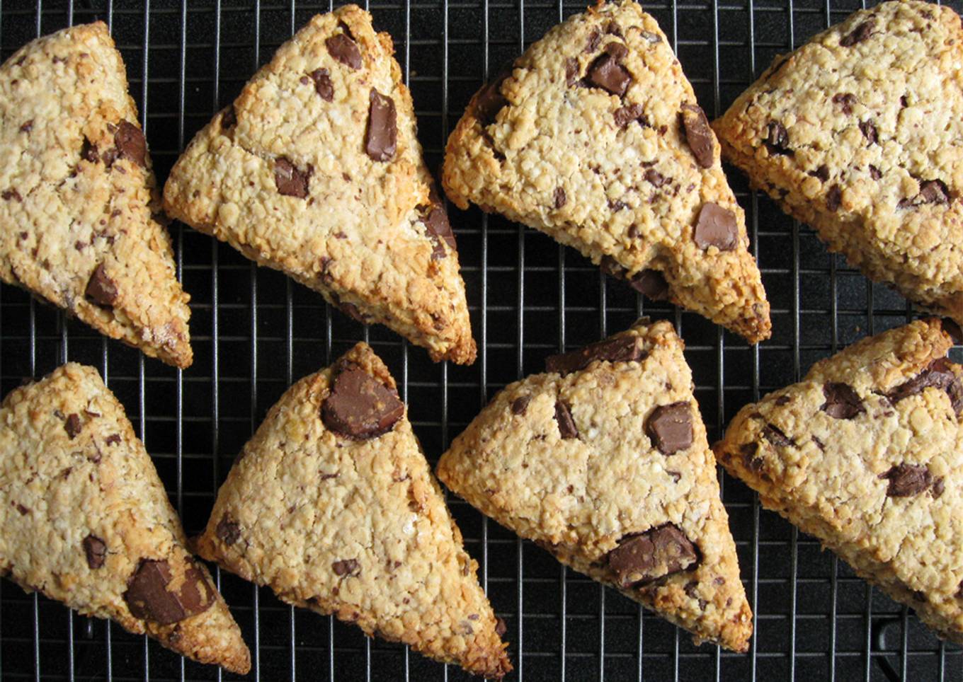 Banana & Oats Scones with Dark Chocolate (No Flour, No Egg)