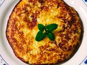 Una foto de aove de tortilla