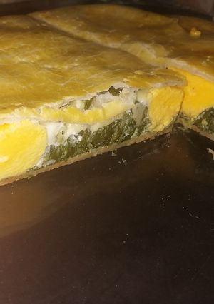 Una foto de Tarta de espinaca y acelga