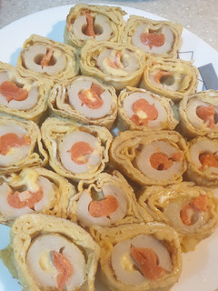 燻鮭魚起司玉子燒 的食譜成品照片