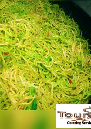 A picture of Simple fried spaghetti.