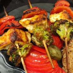 A picture of Tandoori Tiranga Tikka.