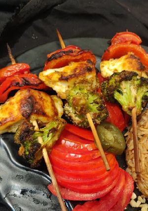 A picture of Tandoori Tiranga Tikka.