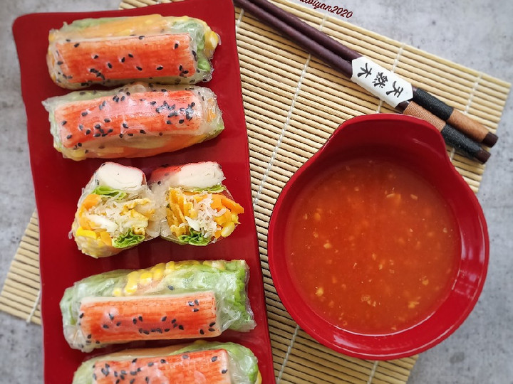 Resep 292. Vietnam Springroll with Crabstick, Sempurna