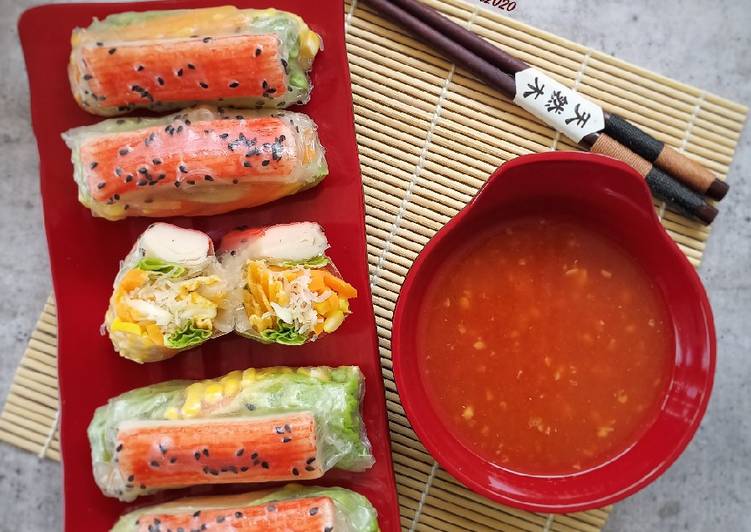 Langkah Mudah untuk Membuat 292. Vietnam Springroll with Crabstick Lezat