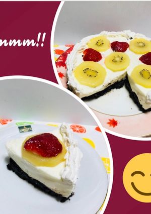 Una foto de Cheesecake con leche de coco!!