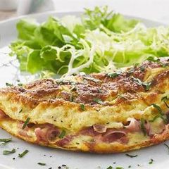 A picture of Cheese tomato omelet.