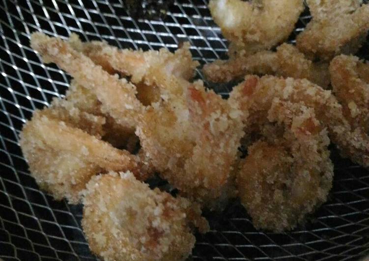 Cara Gampang Membuat Udang goreng tepung roti Anti Gagal