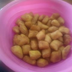 A picture of Lemon Mandazi and Tea.