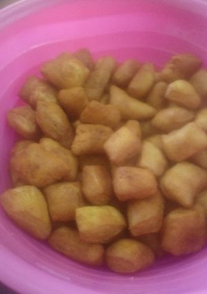 A picture of Lemon Mandazi and Tea.