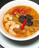 Mì Thái Chua Cay Nấu Tôm, Nấm & Trứng