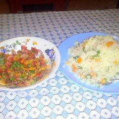 A picture of Vegetable rice.
