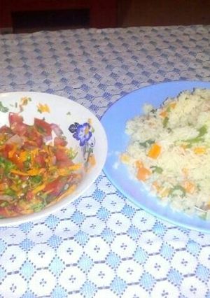 A picture of Vegetable rice.
