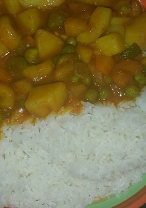 A picture of Lazy Sunday Hearty Potato/Matoke Stew.