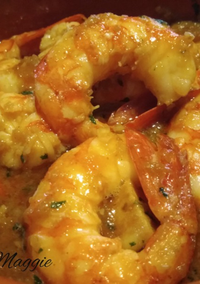 Una foto de Gambas al ajo y pimentón
