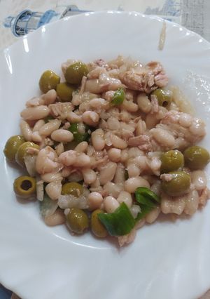 Una foto de Ensalada de alubias