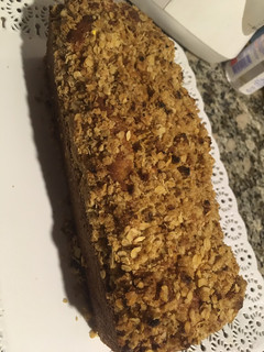 Una foto de Budín de manzana con crumble de avena